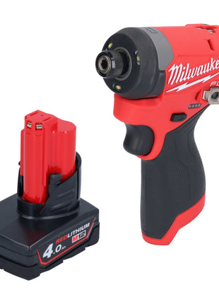 Milwaukee M12 FID2-401 Akku Schlagschrauber 12 V 170 Nm 1/4" Brushless + 1x Akku 4,0 Ah - ohne Ladegerät