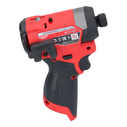 Llave de impacto a batería Milwaukee M12 FID2-601 12 V 170 Nm 1/4" sin escobillas + 1x batería 6,0 Ah + cargador