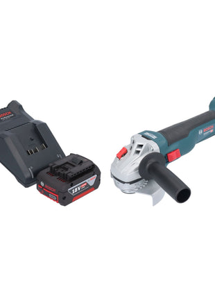 Bosch GWS 18V-10 Smerigliatrice angolare professionale a batteria 18 V 115 mm brushless + 1x batteria ricaricabile 4,0 Ah + caricabatterie