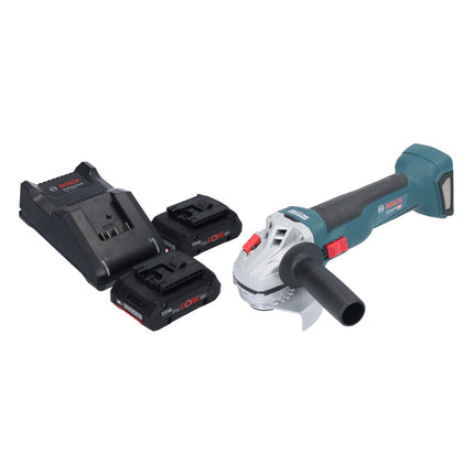 Akumulatorowa szlifierka kątowa Bosch GWS 18V-10 Professional 18 V 115 mm bezszczotkowa + 2x akumulator ProCORE 4,0 Ah + ładowarka