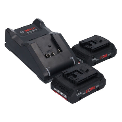 Akumulatorowa szlifierka kątowa Bosch GWS 18V-10 Professional 18 V 115 mm bezszczotkowa + 2x akumulator ProCORE 4,0 Ah + ładowarka