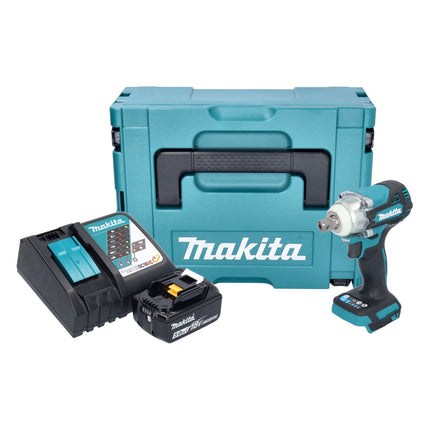 Makita DTW 301 RT1J Clé à choc sans fil 18 V 330 Nm 1/2" Brushless + 1x batterie 5,0 Ah + chargeur + Makpac