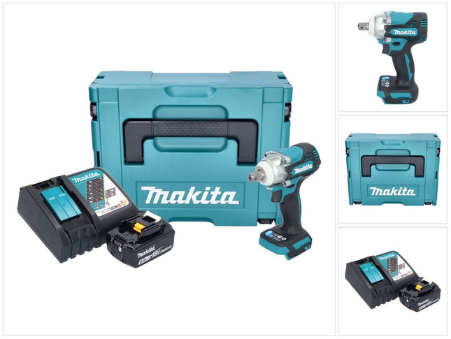 Makita DTW 301 RG1J Clé à choc sans fil 18 V 330 Nm 1/2" Brushless + 1x batterie 6,0 Ah + chargeur + Makpac