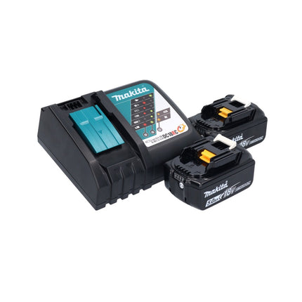 Cortasetos a batería Makita DUN 500 WRT2 18 V 50 cm sin escobillas + 2x baterías 5,0 Ah + cargador