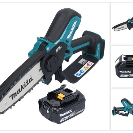 Makita DUC 150 F Akumulatorowa pilarka łańcuchowa 18 V 15 cm bezszczotkowa + 1x akumulator 3,0 Ah - bez ładowarki