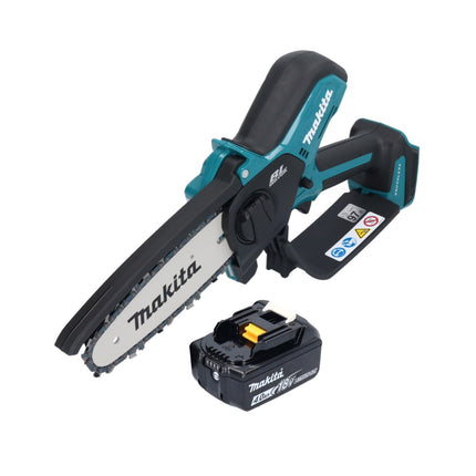 Motosierra a batería Makita DUC 150 M 18 V 15 cm sin escobillas + 1x batería 4,0 Ah - sin cargador