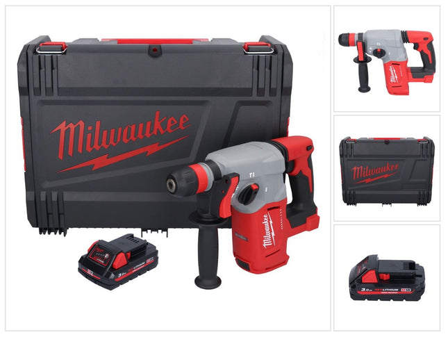 Martillo combinado sin cable Milwaukee M18 BLHX-301X 18 V 2,3 J sin escobillas + 1x batería recargable 3,0 Ah + caja HD - sin cargador