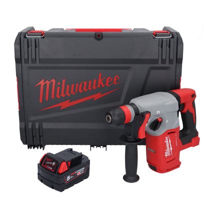 Milwaukee M18 BLHX-501X akumulatorowy młot udarowo-obrotowy 18 V 2,3 J bezszczotkowy + 1x akumulator 5,0 Ah + skrzynka HD - bez ładowarki