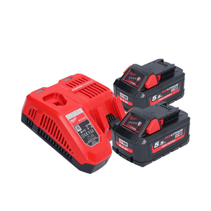Milwaukee M18 BLHX-552X cordless combi hammer 18 V 2.3 J brushless + 2x rechargeable battery 5.5 Ah + charger + HD box