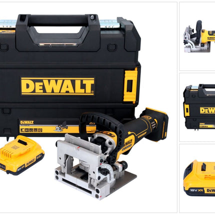 Akumulatorowy frez do kołków płaskich DeWalt DCW 682 NT 18 V 102 x 20 mm bezszczotkowy + 1x akumulator 2,0 Ah + TSTAK - bez ładowarki