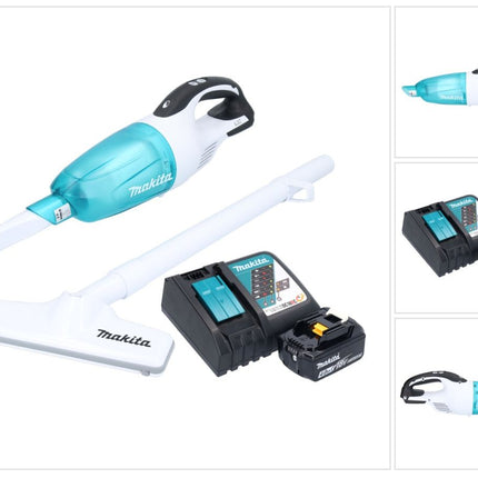 Makita DCL 181 FRM1WX Akku Staubsauger 18 V 53 mbar 0,65 L + 1x Akku 4,0 Ah + Ladegerät