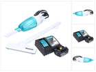 Aspiradora sin cable Makita DCL 181 FRG1WX 18 V 53 mbar 0,65 L + 1x batería recargable 6,0 Ah + cargador