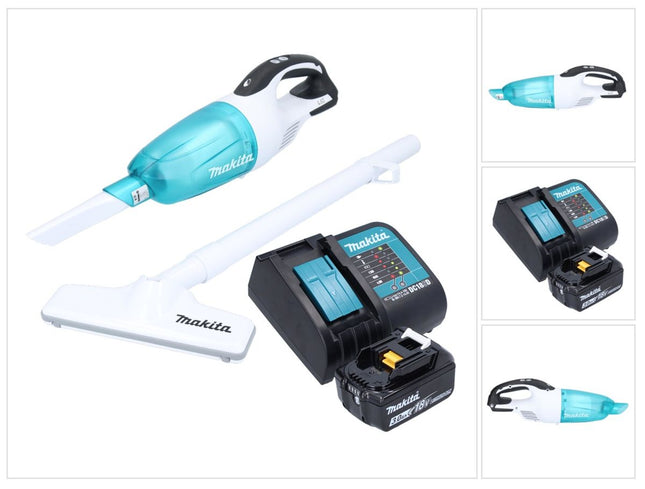 Makita DCL 181 FSF1WX Cordless hoover 18 V 53 mbar 0.65 L + 1x rechargeable battery 3.0 Ah + charger