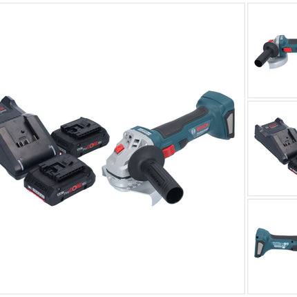 Bosch GWS 18V-7 Professional cordless angle grinder 18 V 125 mm brushless + 2x ProCORE battery 4.0 Ah + charger