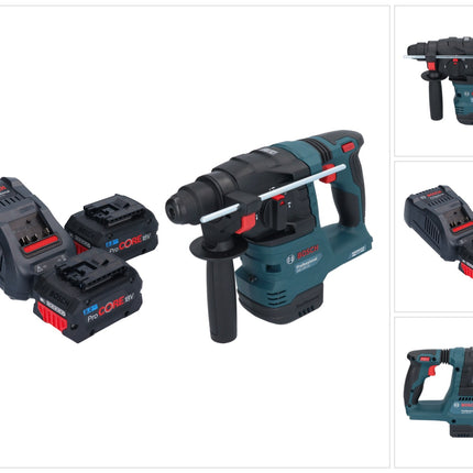 Taladro percutor a batería Bosch GBH 18V-22 Professional 18 V 1,9 J SDS Plus Brushless + 2x batería ProCORE 8,0 Ah + cargador