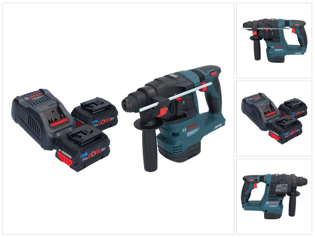 Taladro percutor a batería Bosch GBH 18V-22 Professional 18 V 1,9 J SDS Plus Brushless + 2x batería ProCORE 8,0 Ah + cargador