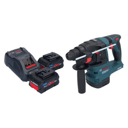 Taladro percutor a batería Bosch GBH 18V-22 Professional 18 V 1,9 J SDS Plus Brushless + 2x batería ProCORE 8,0 Ah + cargador