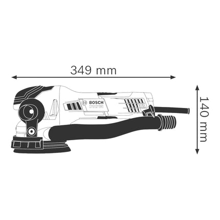 Bosch Professional GET 55-125 Random orbital sander 550 watts 125 mm ( 0601257000 )