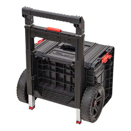 Qbrick System PRO Cart 2.0 Plus z możliwością sztaplowania 490 x 415 x 660 mm 29 l IP54 zdejmowany podwójny uchwyt teleskopowy