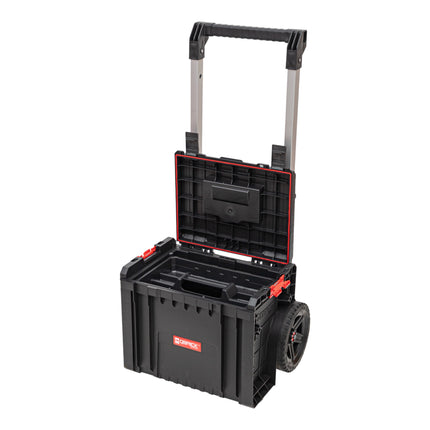 Qbrick System PRO Cart 2.0 Plus z możliwością sztaplowania 490 x 415 x 660 mm 29 l IP54 zdejmowany podwójny uchwyt teleskopowy