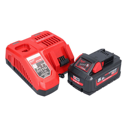 Milwaukee M18 HD18HX-551 akumulatorowy młot udarowo-obrotowy 18 V 2,4 J + 1x akumulator 5,5 Ah + ładowarka
