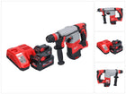 Milwaukee M18 HD18HX-802 akumulatorowy młot udarowo-obrotowy 18 V 2,4 J + 2x akumulator 8,0 Ah + ładowarka