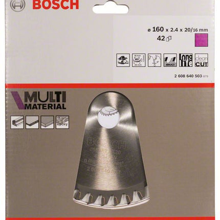 Piła tarczowa BOSCH Ø zewnętrzna 160 mm Liczba zębów 42 HLTCG ( 4000908901 )