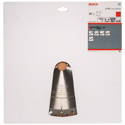 Lama circolare BOSCH Ø esterno 315 mm Numero di denti 28 WZ ( 4000815454 )