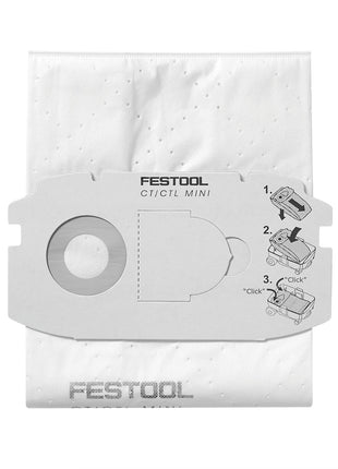 Festool SC-FIS-CT MIDI/5 Filtersack CLEANTEC 5 Stück ( 498411 ) - Toolbrothers