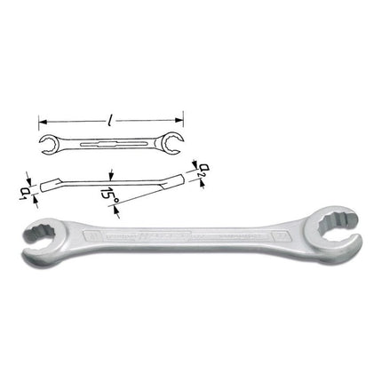 HAZET double ring spanner 612 24 x 27 mm 260 mm ( 8000462639 )