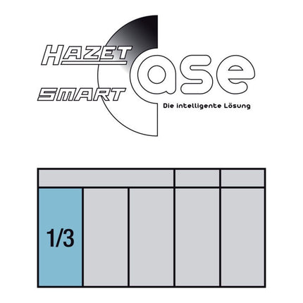 HAZET Jeu de clés à douille 953 HP 44 pièces 1/4 + 1/2 po. ( 4000820582 )