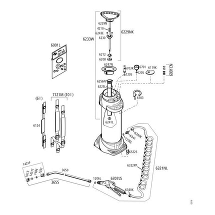 MESTO high-pressure sprayer 3585P 10 l 6 bar ( 4000818653 )