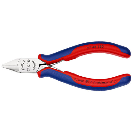 KNIPEX Electronics diagonal cutters length 130 mm shape 4 ( 4000794635 )