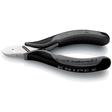 KNIPEX Electronics diagonal cutters length 115 mm shape 2 ( 4000810747 )