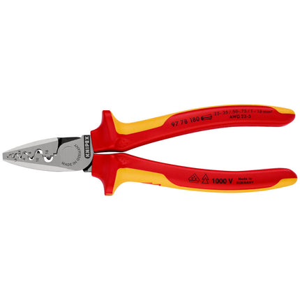 Pinze per capicorda KNIPEX lunghezza totale 180 mm ( 4000795285 )