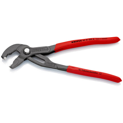 KNIPEX Szczypce zaciskowe do taśm sprężynowych Długość całkowita 250 mm Pojemność maks. 70 mm ( 4000795286 )