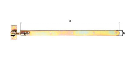 Cerniera per tapparella GAH larghezza 40 mm lunghezza 660 x 40 mm spessore 5 mm ( 8001889053 )
