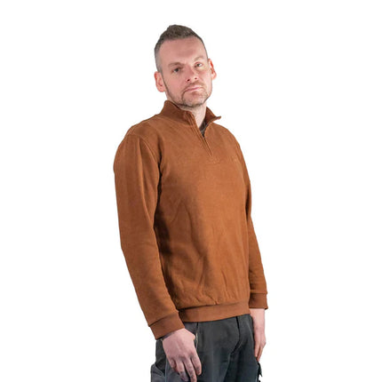 Toolbrothers Quarter-Zip Sweatshirt Casual Fit - AUTUMN COLLECTION Farbe Saffron Orange Größe M