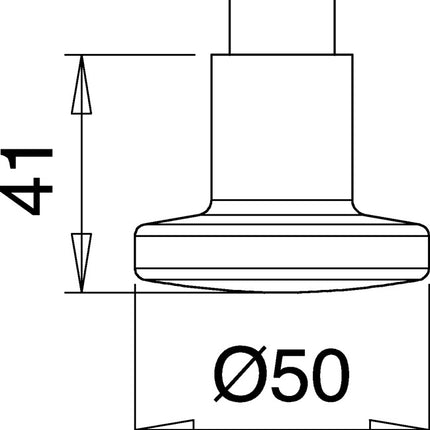 EDI pomello porta foro K7 acciaio inox F00 ( 3000261380 )