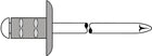 GESIPA Rivet aveugle PolyGrip(R) tige de rivet d x l 4,8 x 15 mm K16 ( 4000813563 )