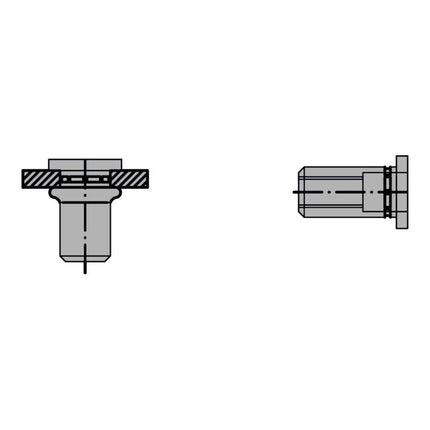 Tuerca remachable GESIPA Vástago de remache PolyGrip(R) d x l 11 x 20 mm M8 ( 4000813824 )