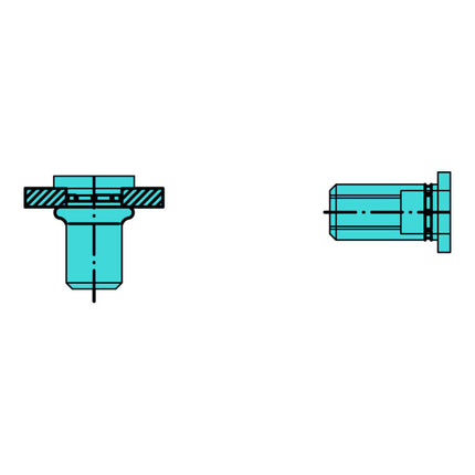 GESIPA Écrou à river PolyGrip® tige de rivet D. x l. 9 x 18 mm M6 ( 4000813829 )