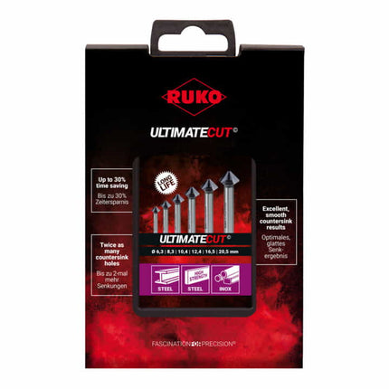RUKO Countersink set DIN 335 90 ° ULTIMATECUT 6.3-20.5 mm ( 8000422527 )