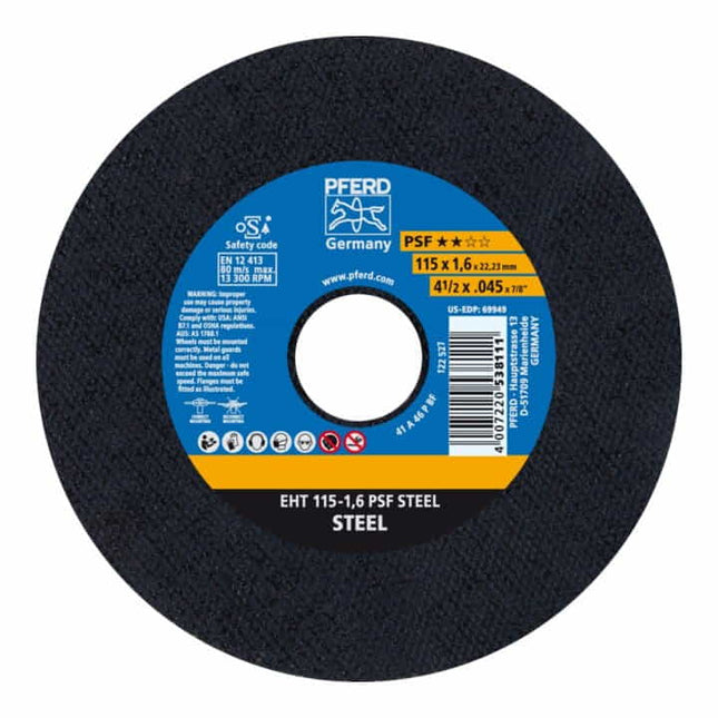 Disco de corte PFERD PSF STEEL D125x1mm recto ( 4000841282 )