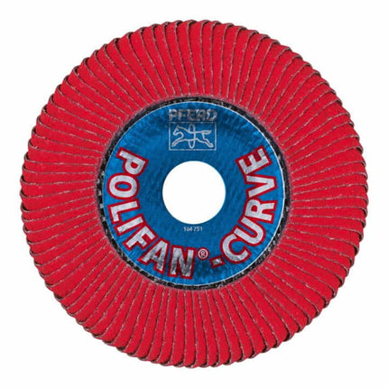 Disco lamellare PFERD POLIFAN CO SGP CURVE STEELOX Ø 125 mm granulometria 60 CURVE ( 4000842358 )