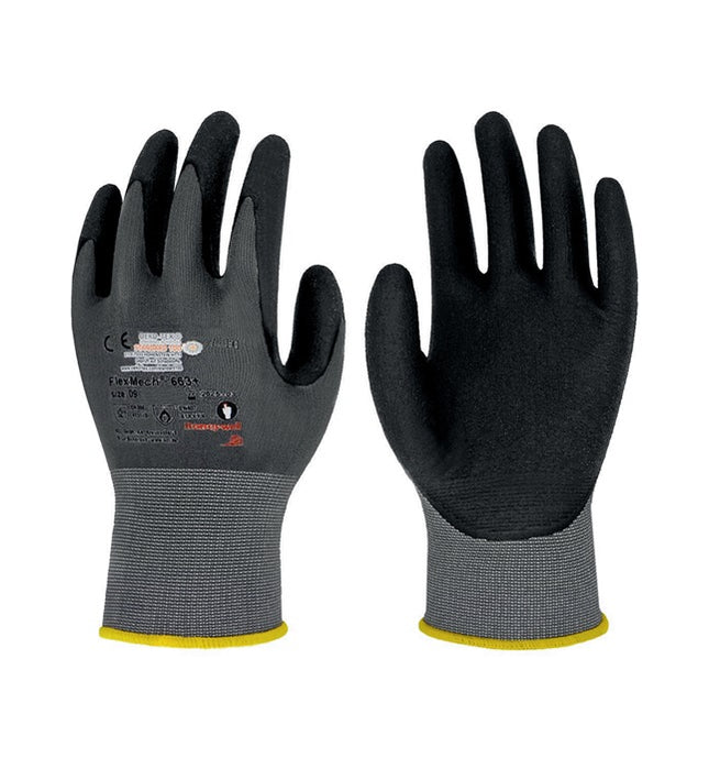 HONEYWELL FlexMech 663+ gloves size 9 grey/black ( 8000755423 )