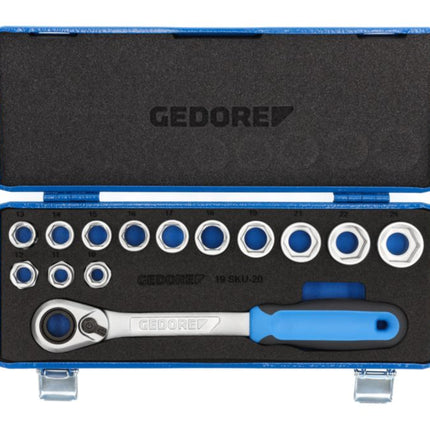 GEDORE Steckschlüsselsatz 19 SKU-20 14-teilig 1/2 ″ ( 4000880518 )