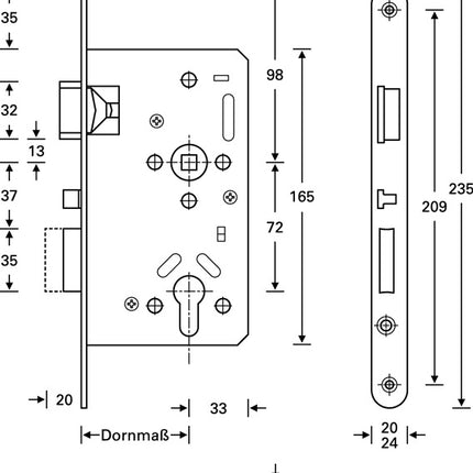 SSF Panik Einsteckschloss Serie 20 APK Panik Funktion E abgerundet 3000252895  3 - toolbrothers