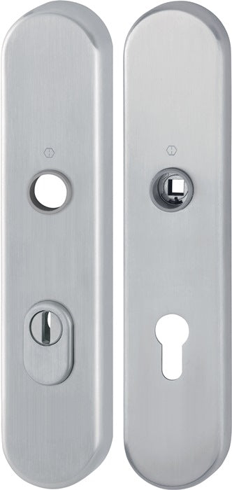 HOPPE coppia di piastre lunghe E3332ZA/3310 opaco F69 ( 3000209805 )