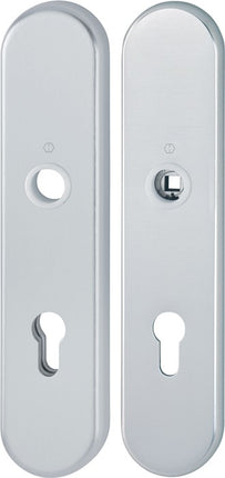 HOPPE coppia di piastre lunghe E3331/3310 F1 / argento F1 ( 3000209803 )